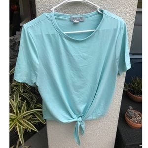Light Blue Short Sleeved Top Size L